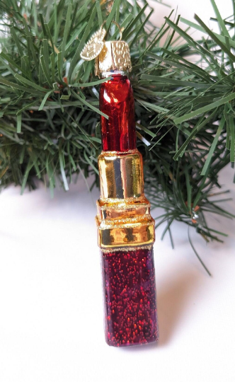 Lipstick Old World Christmas Ornament