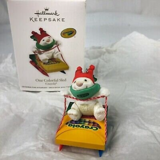 One Colorful Sled - Hallmark Keepsake Ornament 2011