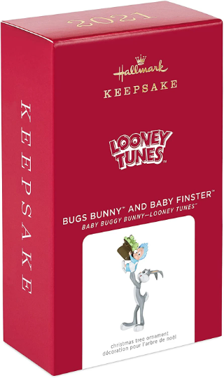 Looney Tunes Bugs Bunny and Baby Finster - Hallmark Keepsake Ornament 2021