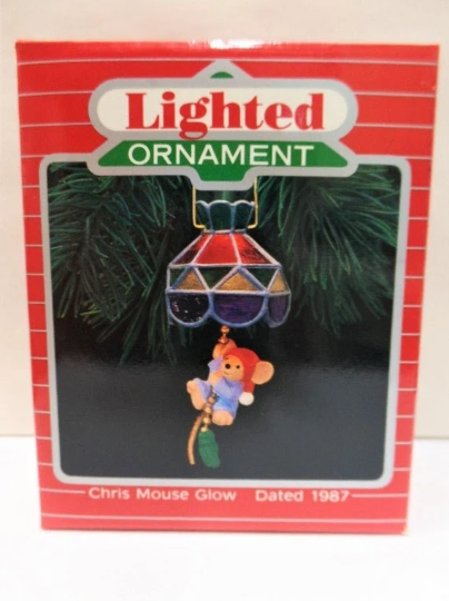 Chris Mouse Glow - Hallmark Keepsake Ornament 1987