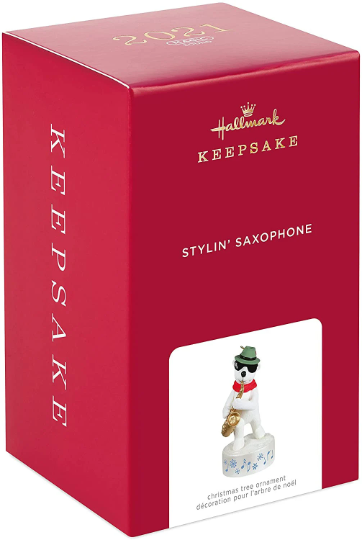 Musical Stylin' Saxophone Bear - Hallmark Keepsake Ornament 2021