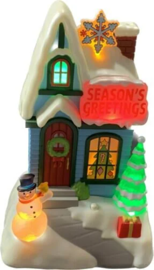 Season's Greetings Caroling Cottages - Hallmark Keepsake 2009