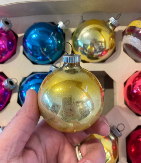 Vintage Shiny Brite Christmas Ornaments