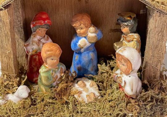 Vintage Small Nativity Set