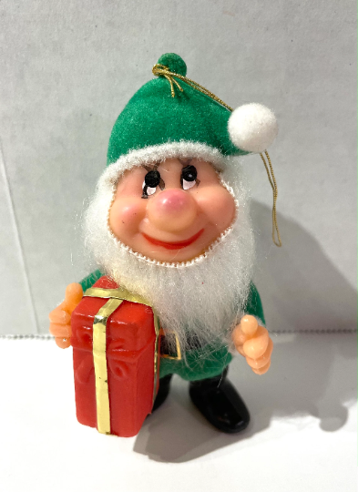 Vintage Walt Disney Dwarf Bashful Christmas Ornament