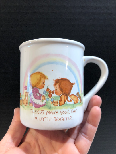 Vintage Hallmark Ceramic Betsey Clark Friends Mug Dated 1983