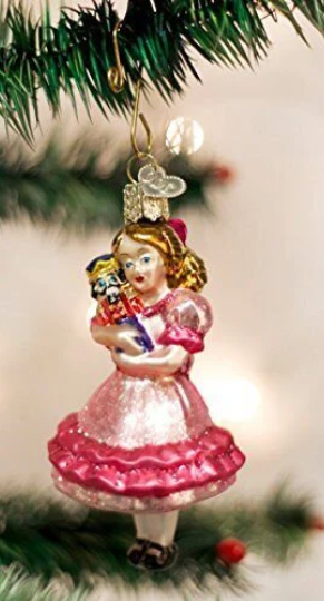 Clara from The Nutcracker Ballet - Blown Glass Tree Ornament by Old World Christmas