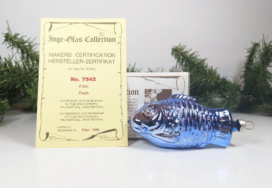 Inge Glas Fisch 1984 Old World Christmas Ornament