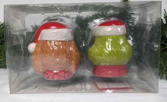 Grinch and Max Christmas Salt and Pepper Shakers