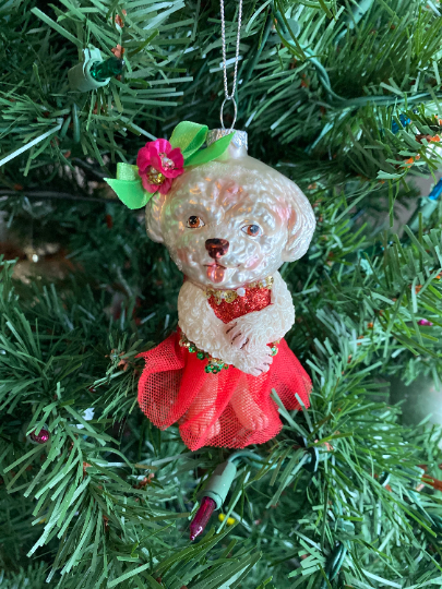 Bichon Frise Christmas Ornament