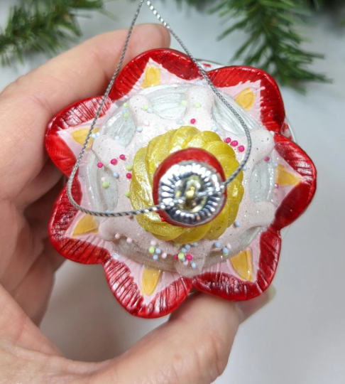 Strawberry Sundae Christmas Ornament