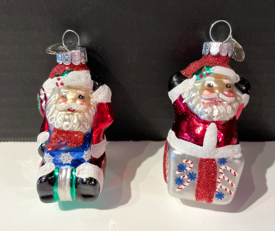 Vintage Celebrations Santa Claus Christmas Ornaments