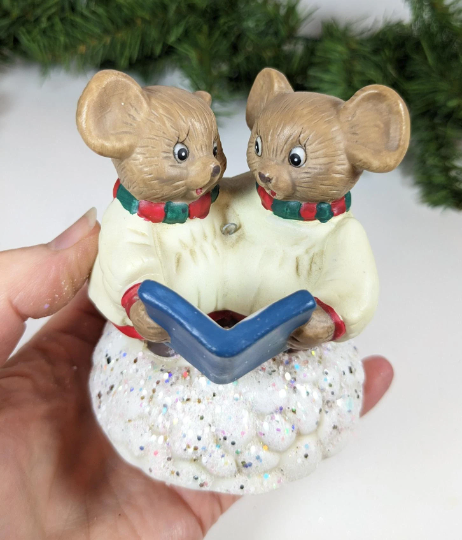 Caroling Mice Christmas Musical Ornament