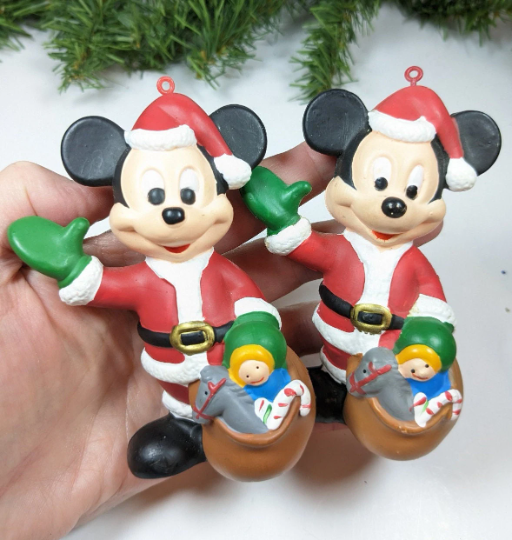 Mickey Mouse & Minnie Mouse Christmas Ornaments