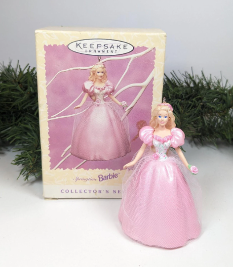 Springtime Barbie Hallmark 1996 Christmas Ornament