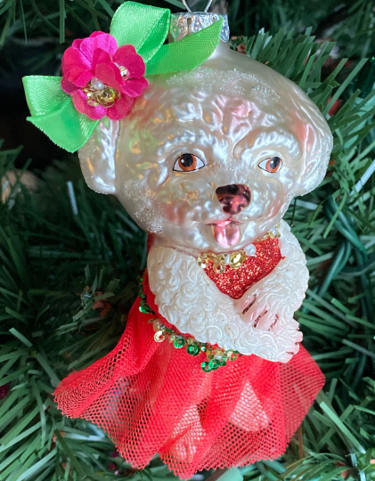 Bichon Frise Christmas Ornament