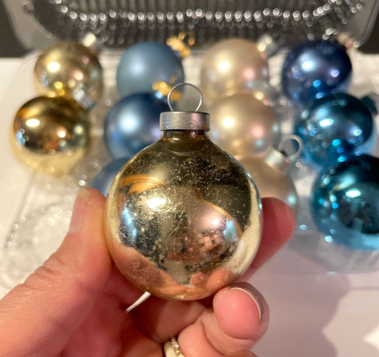 Vintage Shiny Brite Christmas Ornaments