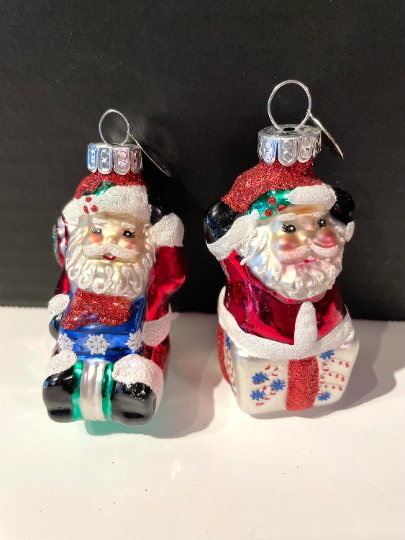 Vintage Celebrations Santa Claus Christmas Ornaments