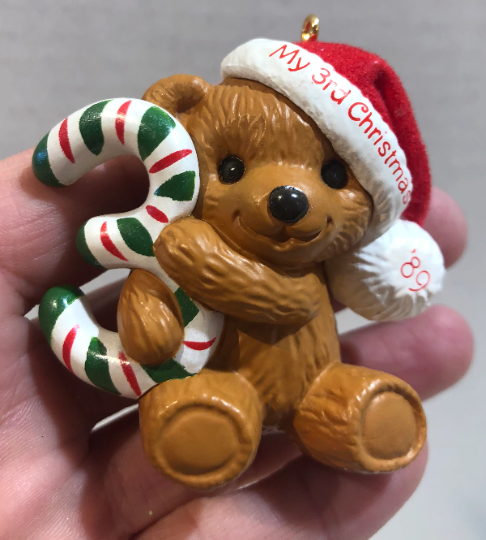 Vintage 1990 Hallmark My Third Christmas Ornament