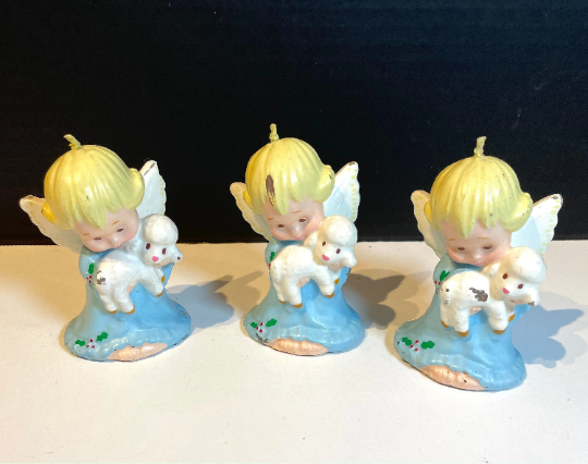 Vintage Christmas Angel Candles