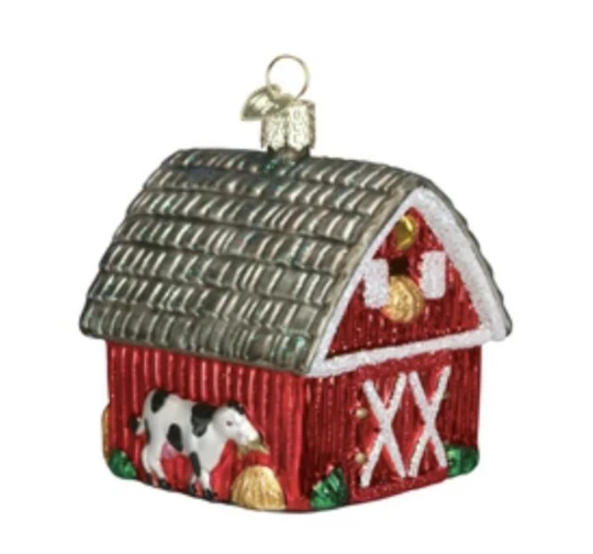 Barn Old World Christmas Ornament