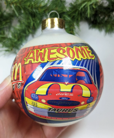 Vintage 1998 NASCAR 94 Bill Elliott Christmas Ornament