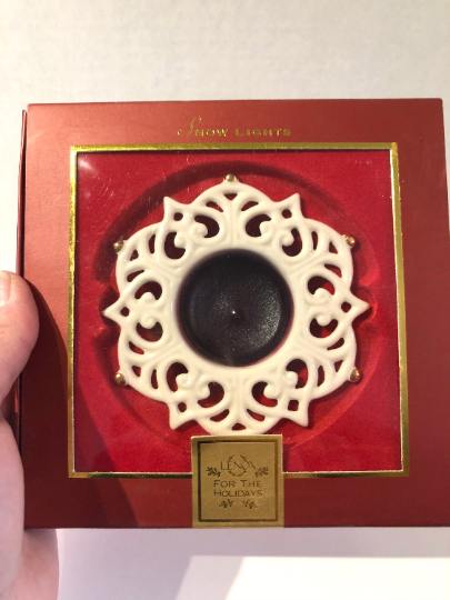 Lenox Snow Lights Tea Light Snowflake Votive Candle Holder