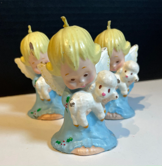 Vintage Christmas Angel Candles