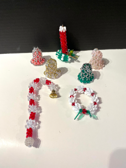 Vintage Beaded Christmas Ornaments