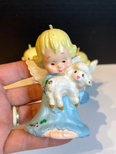 Vintage Christmas Angel Candles