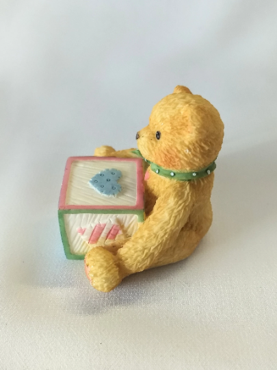 Vintage 1995 Cherished Teddies T is for Teddies Alphabet Bear Figurine