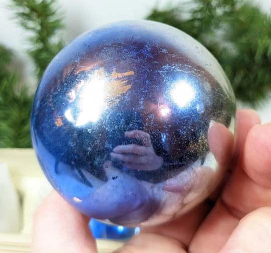 Vintage Blue Ombre Shiny Brite Christmas Ornaments