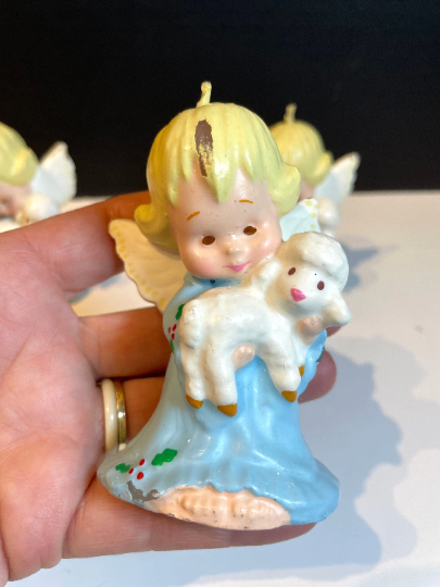 Vintage Christmas Angel Candles