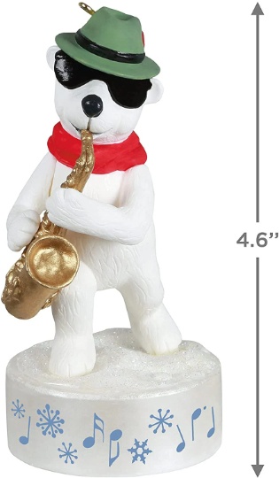 Musical Stylin' Saxophone Bear - Hallmark Keepsake Ornament 2021