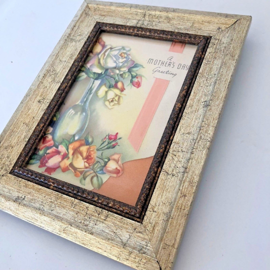 Vintage Framed 1900s Mother's Day Card