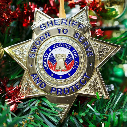 Sheriff Badge - Heroes Series Ornament