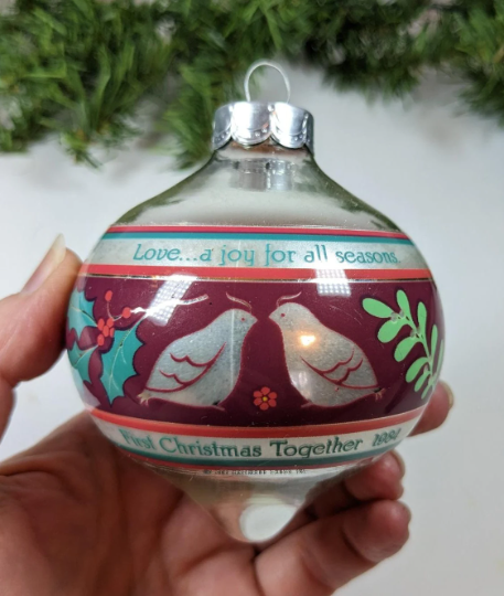 Vintage 1984 Hallmark First Christmas Together Ornament