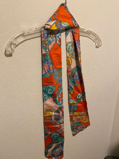 Vintage Cathy Thousand Oaks Calif. Paisley Scarf