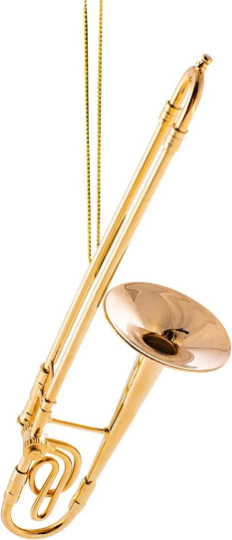 Gold Trombone - Broadway Gifts Co. Ornament