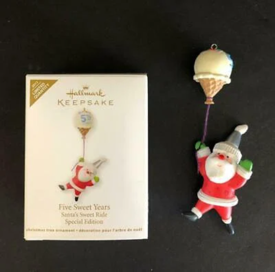 Five Sweet Years - Santa's Sweet Ride - Hallmark Keepsake Ornament 2011