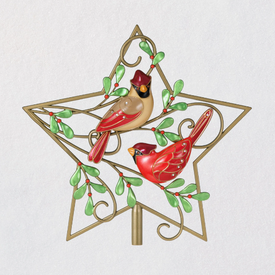 Cardinal Couple Tree Star - Hallmark Keepsake Tree Topper