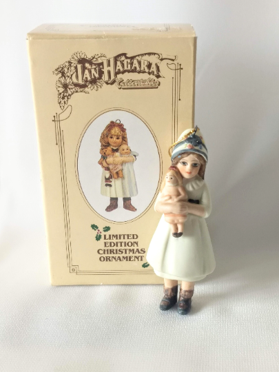 Vintage 1987 Jan Hagara Laurie Christmas Ornament