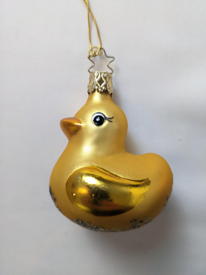 Rubber Duck Retired Old World Christmas Inge Glas Ornament
