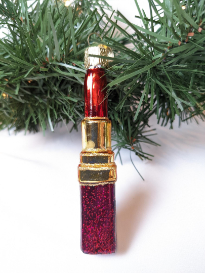 Lipstick Old World Christmas Ornament