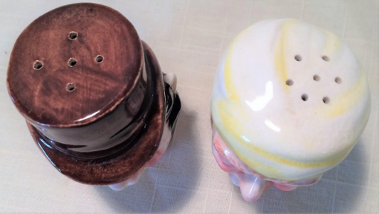 Vintage Farmer Salt and Pepper Shakers