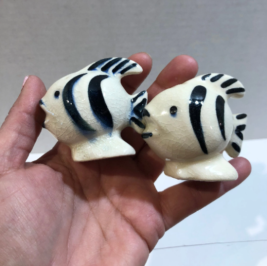 Vintage Angelfish Salt and Pepper Shakers