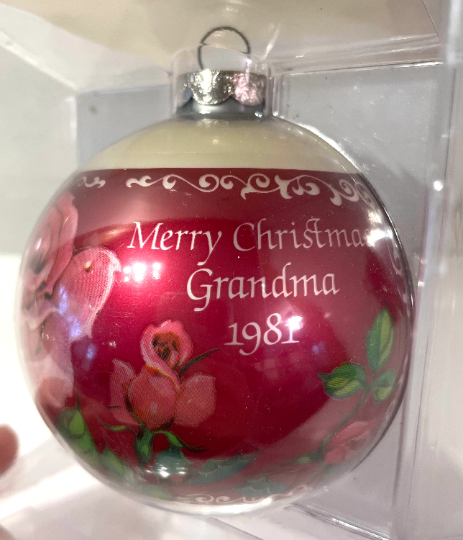 Vintage 1981 Goebel Grandma Christmas Ornament
