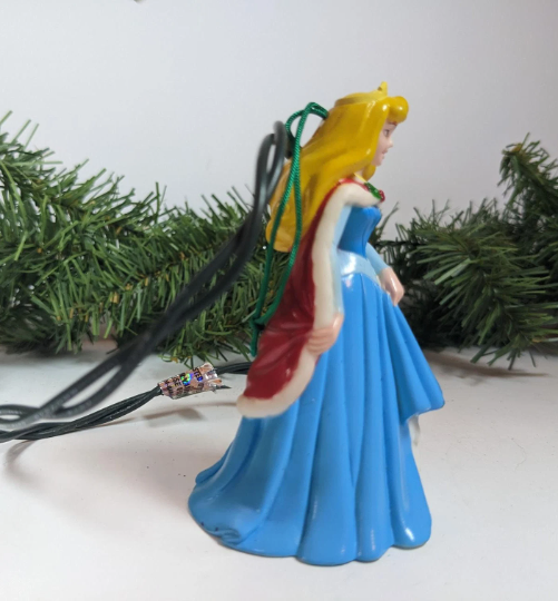 Sleeping Beauty Light Up Christmas Ornament