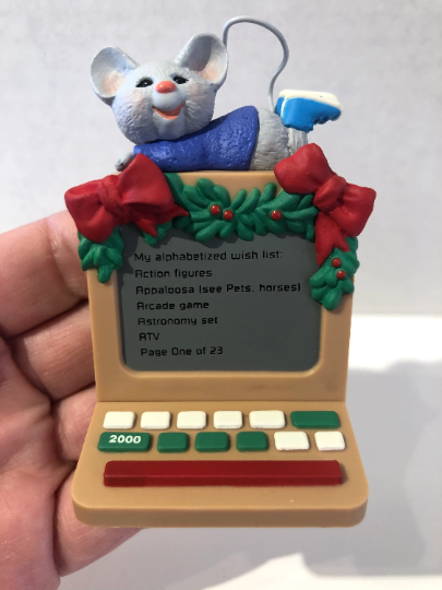 Loggin' On to Santa - Hallmark Keepsake Ornament 2000