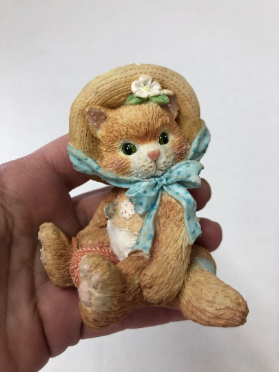 Vintage 1992 Cherished Teddies I'm All Fur You Kitty Figurine